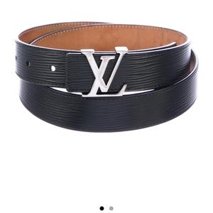 Louis Vuitton Épi Black Belt